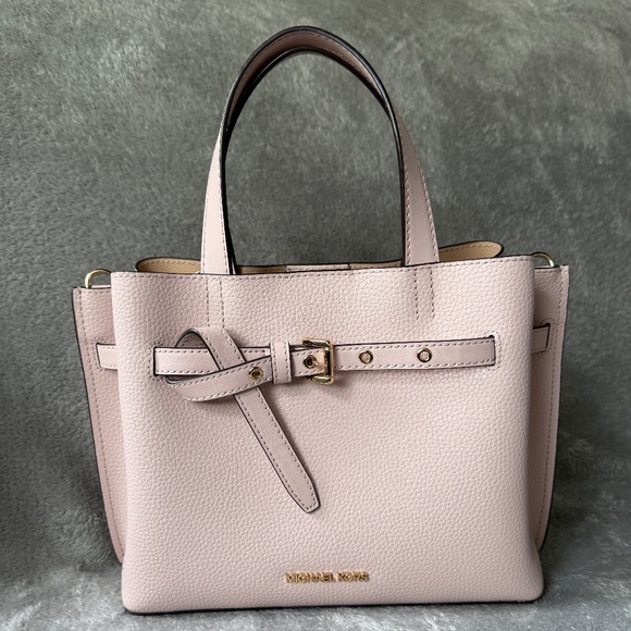 💗 Michael Kors Emilia Small Pebbled Leather Satchel 💗 - Picture 1 of 10